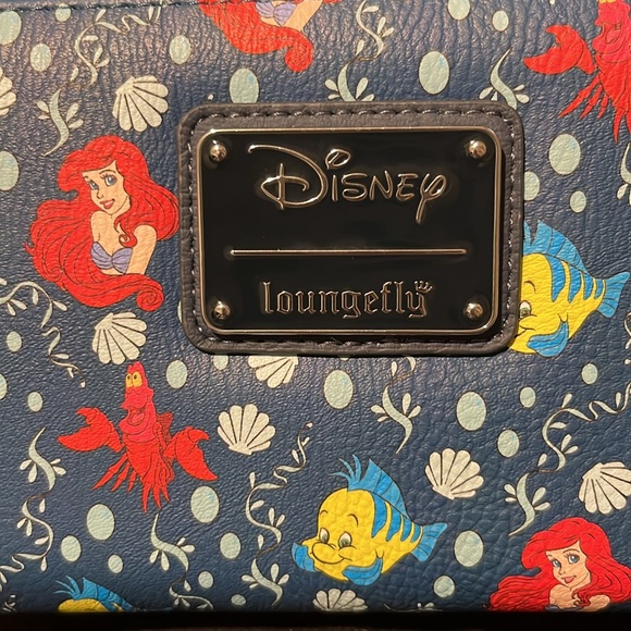 Loungefly Disney Little Mermaid Full Zip Wallet - Picture 7 of 7